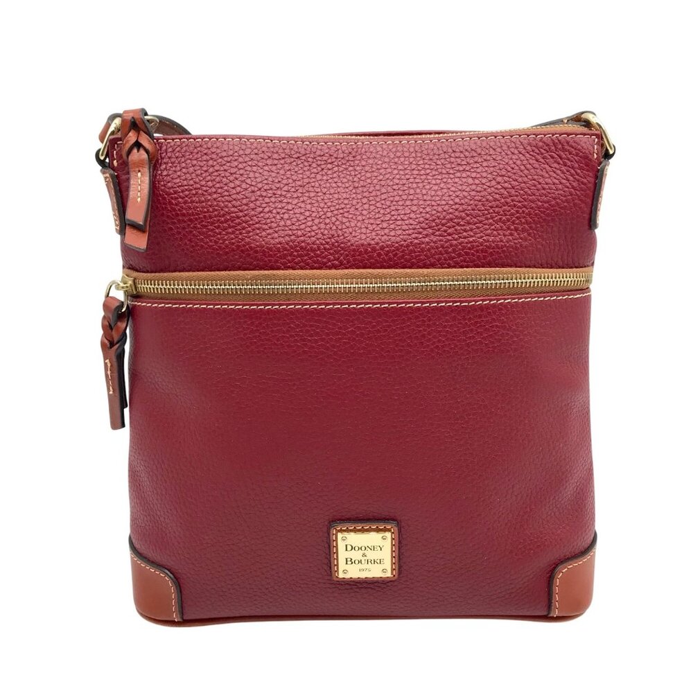 Dooney & Bourke Wine Pebbled Leather Wexford Crossbody Bag
